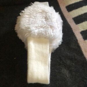 Ear muff headband white
